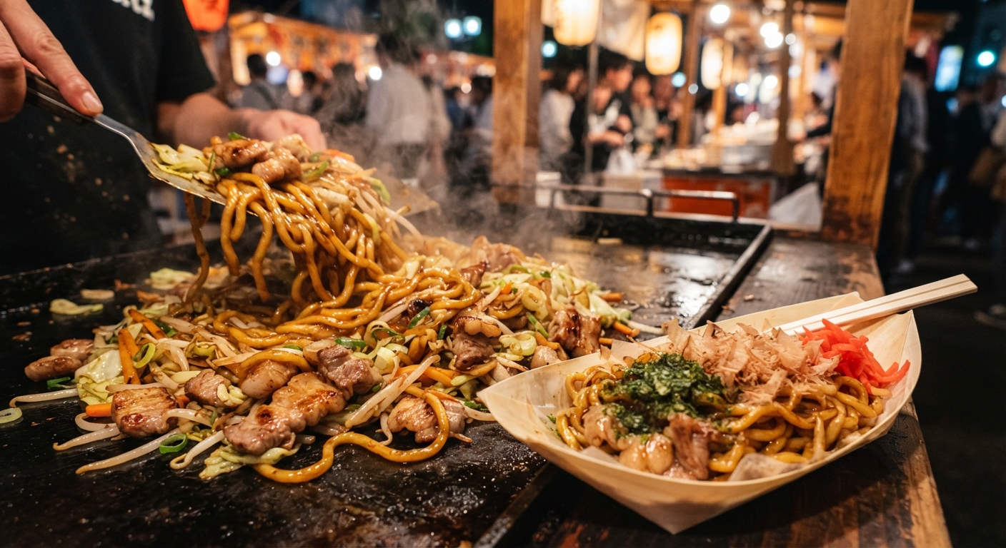秘伝ダレの下町ソース焼きそば